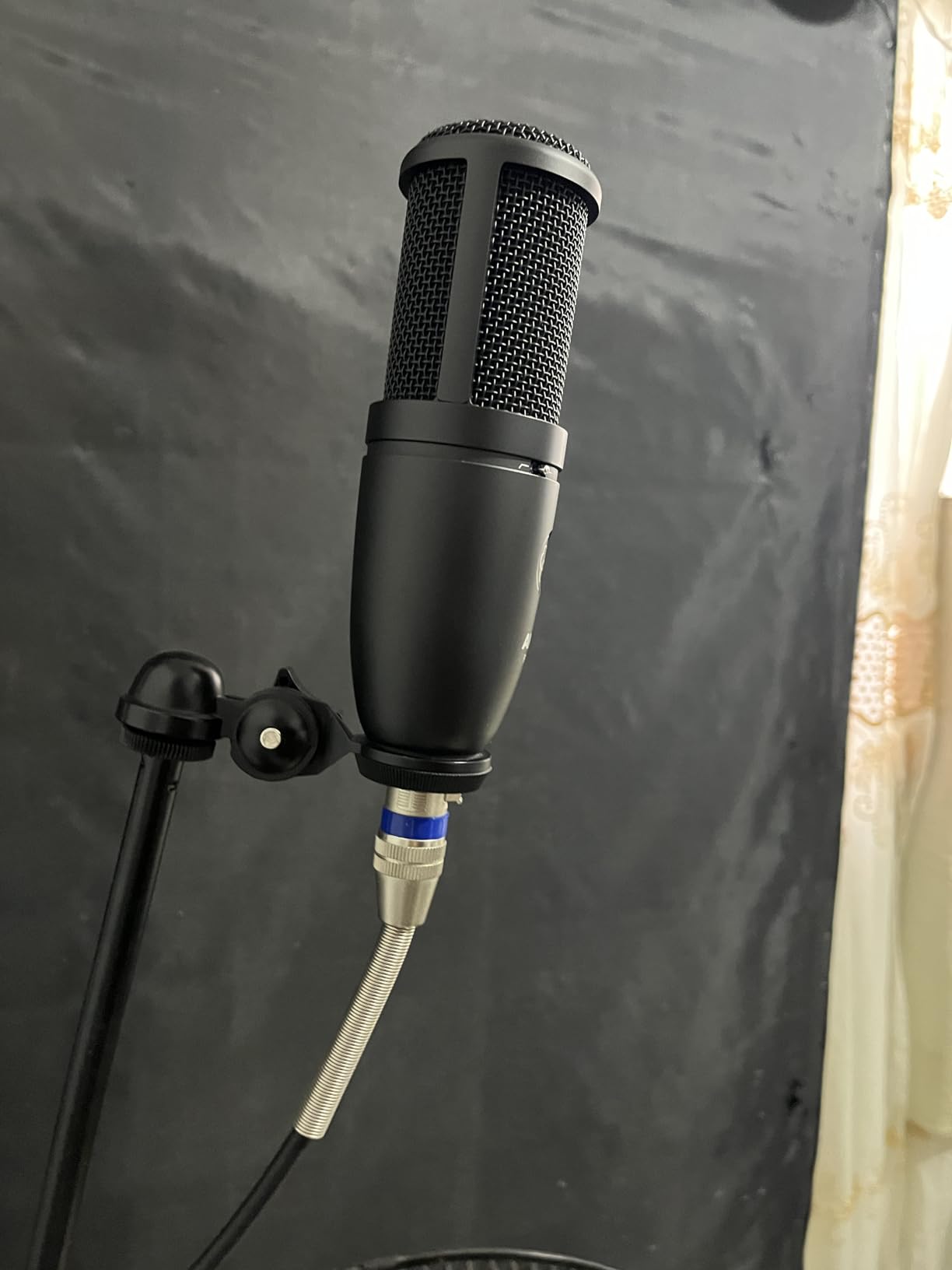 AKG Pro Audio P120 - Affordable 2/3-Inch Diaphragm Condenser Microphone for Clear Vocals & Instruments. Studio Recording or Live. XLR Connector. Black customer photo 2
