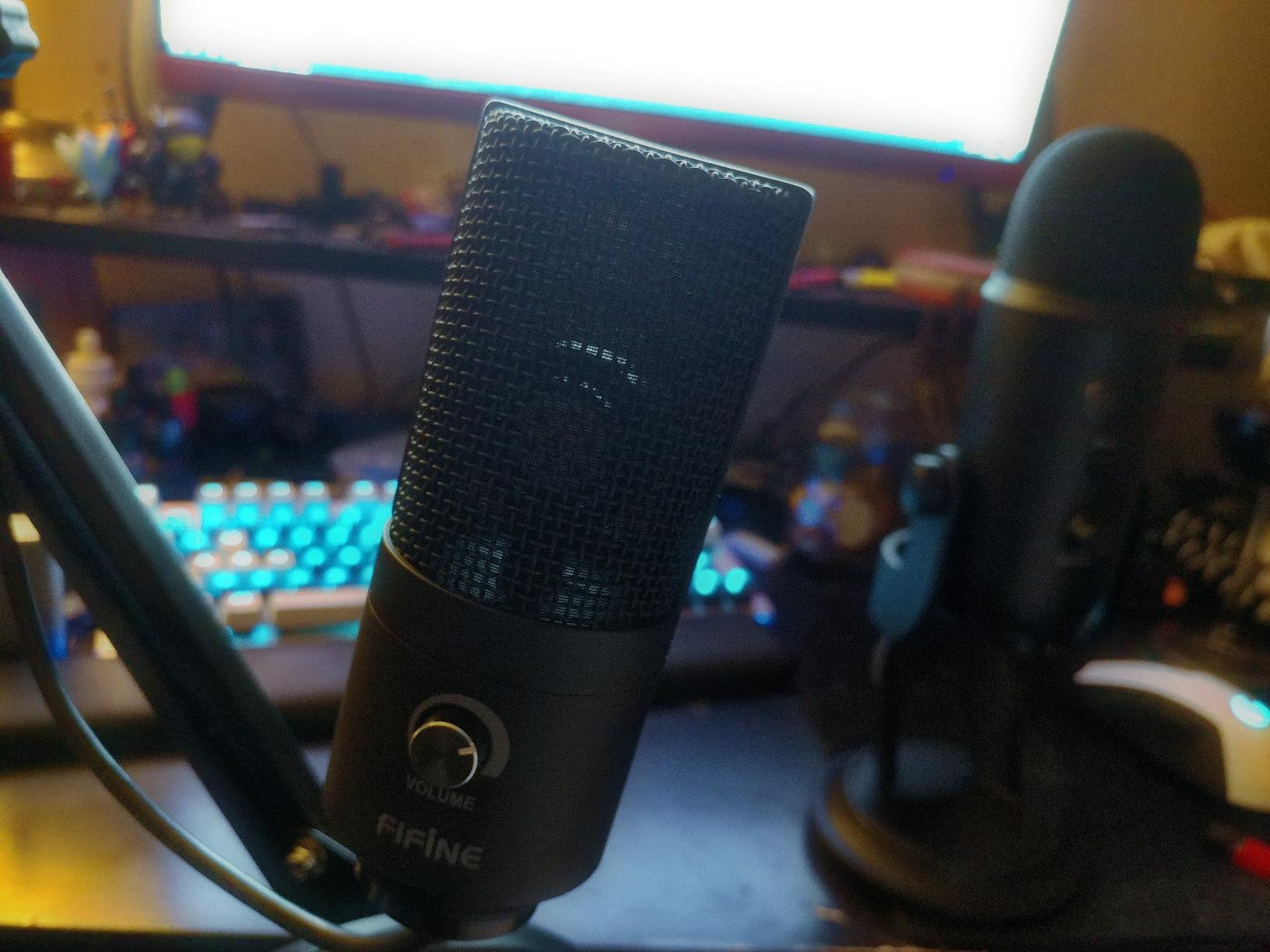 FIFINE K669B USB Microphone, Condenser Recording Mic for Vocals, Meeting | Metal Cardioid Laptop Mic for MAC OS, Windows, Voice Overs, Streaming, Online Meeting and YouTube Videos customer photo 1