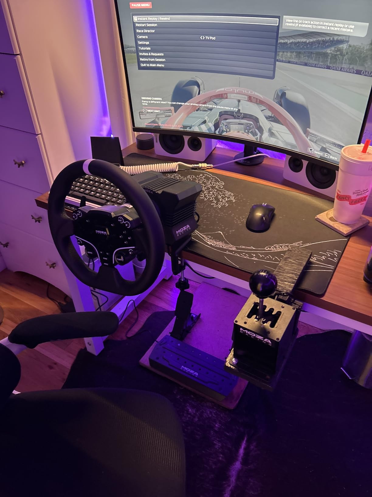 MOZA R5 Bundle Racing Simulator Direct Drive Base, Wheel & Pedal Kit for PC customer photo 1
