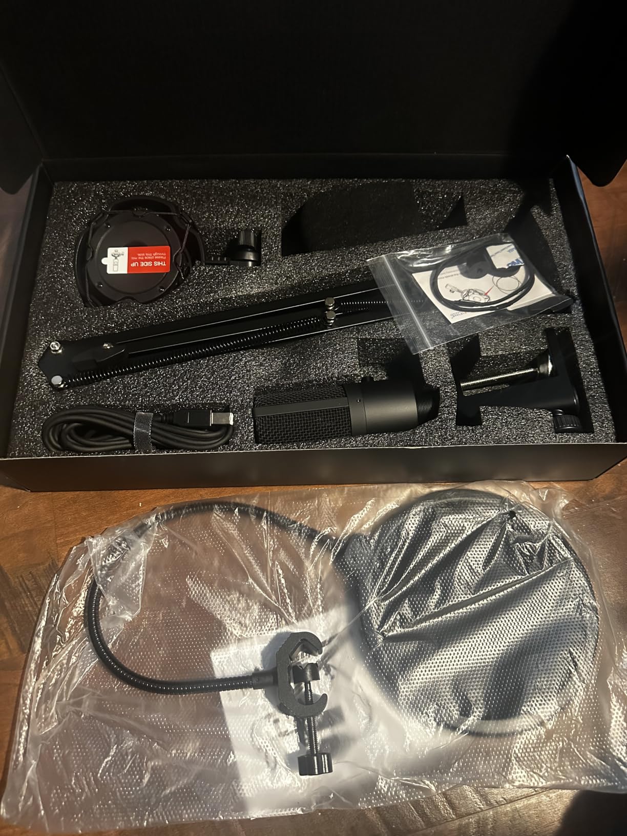 FIFINE T669 Studio Condenser USB Microphone for Recording Podcasting | Computer Microphone Kit with Adjustable Boom Arm Stand, Shock Mount customer photo 2
