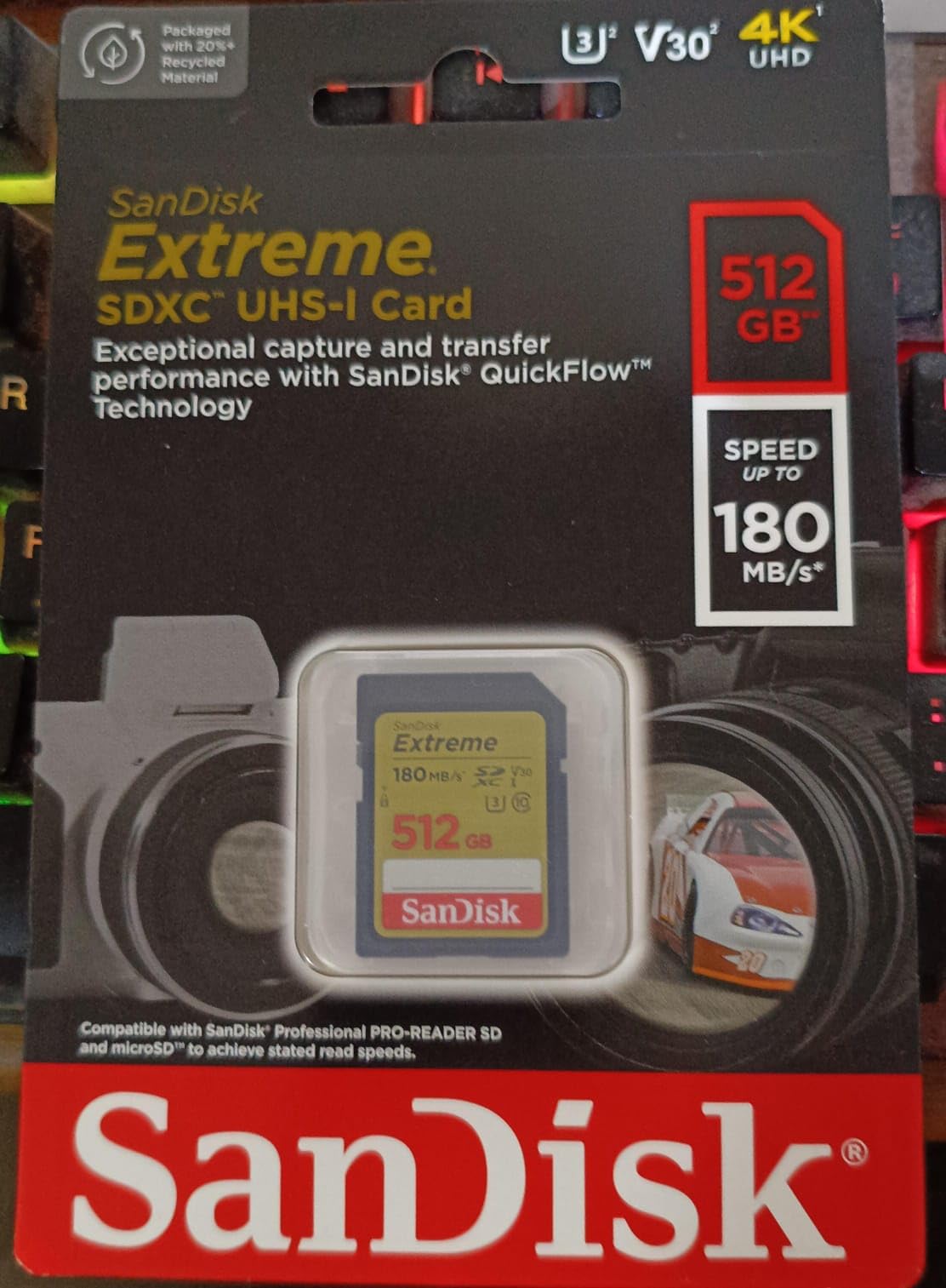 SANDISK 256GB Extreme SDXC UHS-I Memory Card - C10, U3, V30, 4K, UHD, SD Card customer photo 1