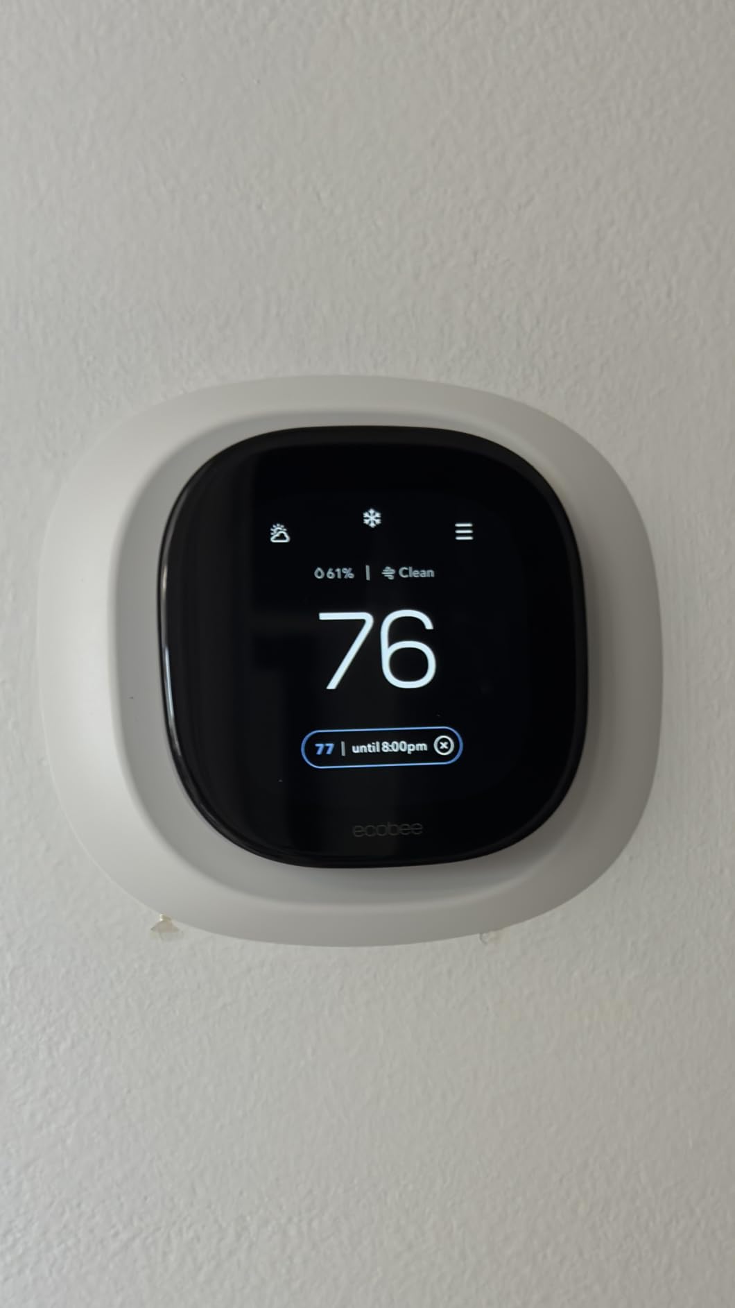ecobee Smart Thermostat Premium - WiFi, Siri & Alexa Built-In, Smart Sensor, Air Quality Monitor customer photo 2