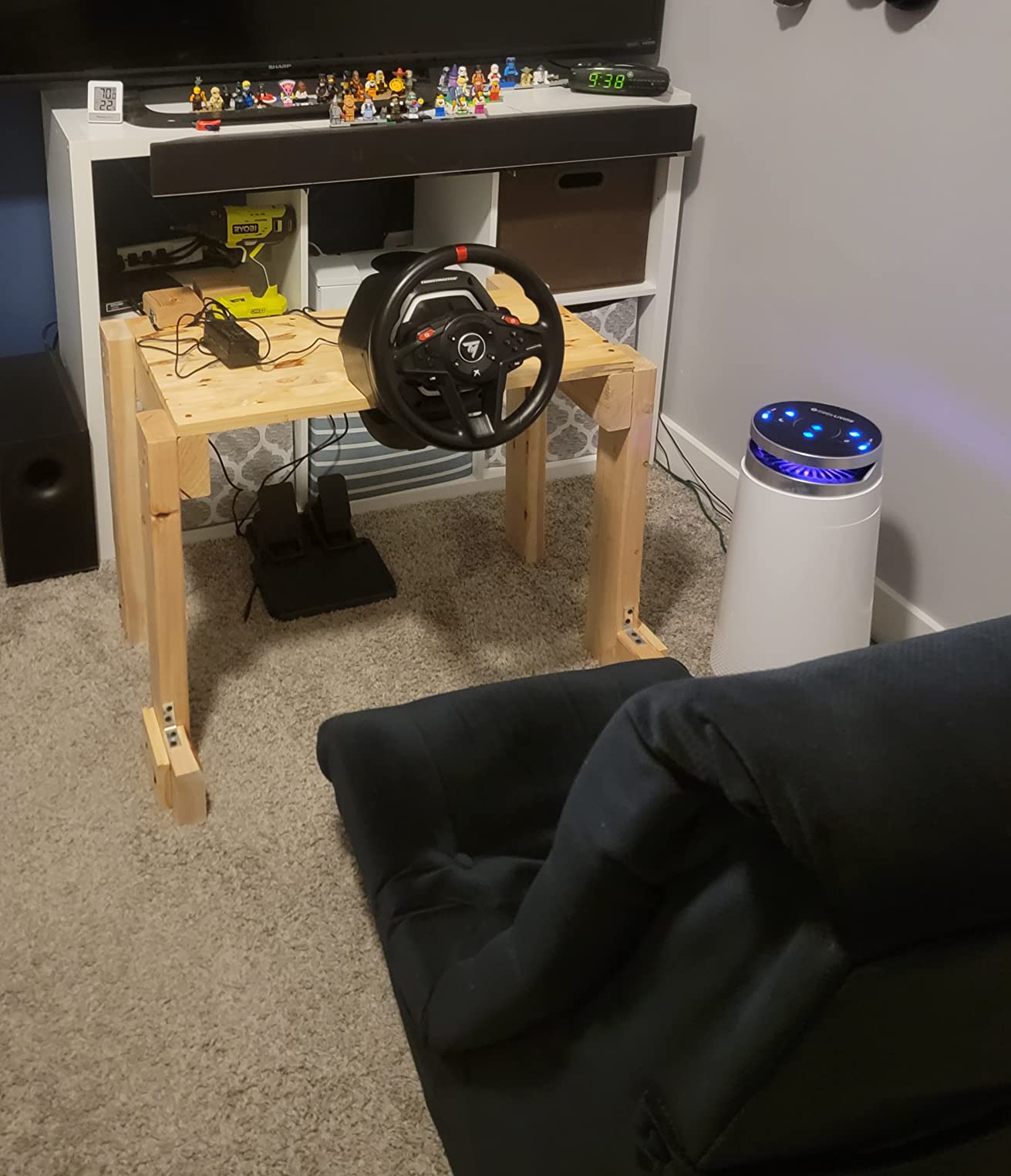 Thrustmaster T128 P Force Feedback Racing Wheel & Pedal Set - PS5 & PC | For entry-level Simracing, Officially licensed by PlayStation, Mag-Shift paddle shifters, Hybrid drive customer photo 1