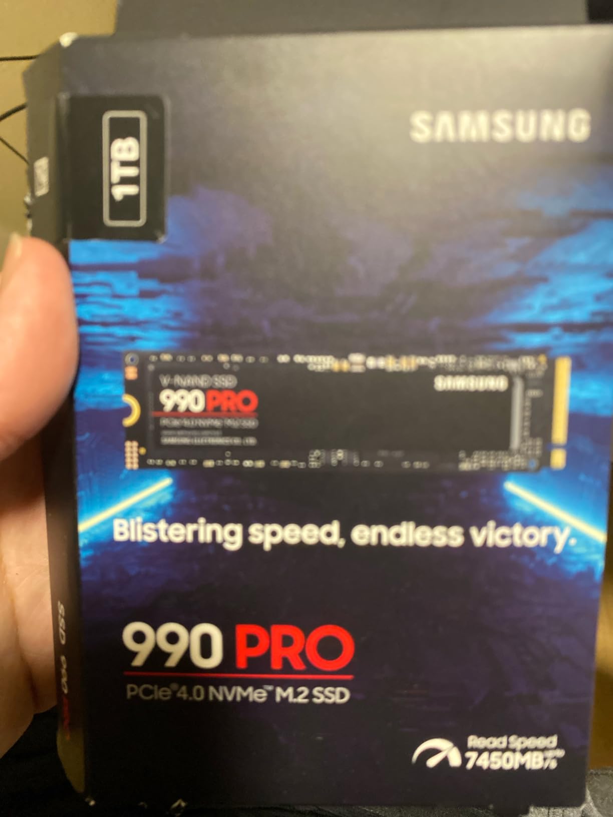 Samsung SSD 990 PRO 2TB, PCIe 4.0 M.2 2280, Up to 7,450 MB/s | NVMe Internal Solid State Hard Drive for High End Computing, Gaming, and Heavy Duty Workstations, (MZ-V9P2T0B/AM) customer photo 2