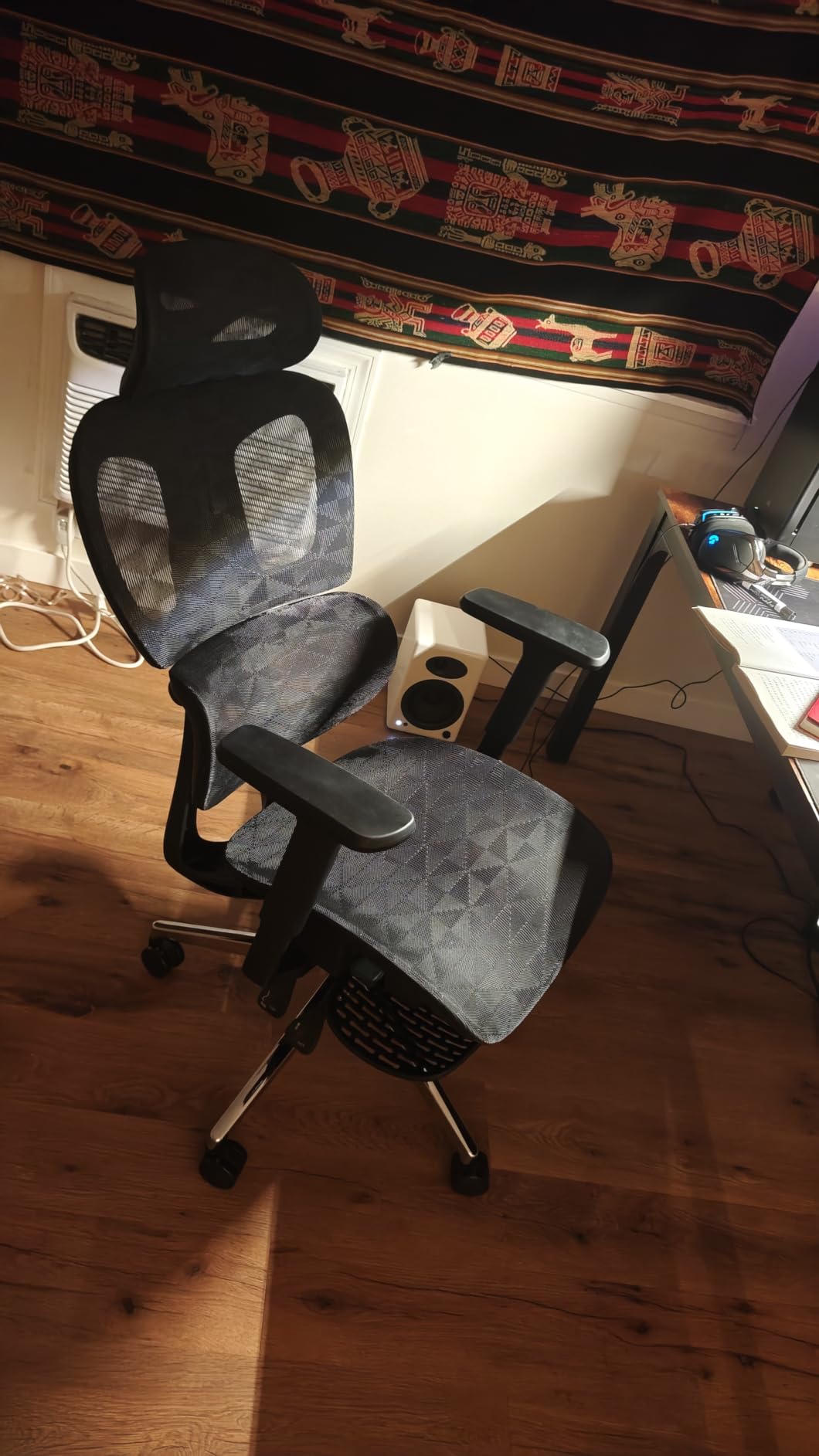 PatioMage Ergonomic Office Chair with Footrest, Big and Tall Desk Chair with Adjustable Lumbar Support, Seat Depth & 3D Armrests, High Back Mesh Computer Chair for Home Office, Black customer photo 1