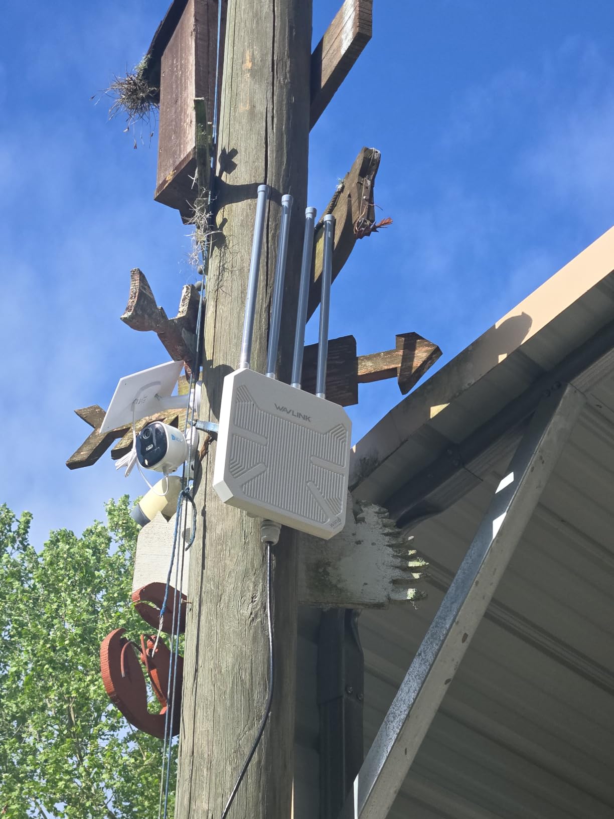 WAVLINK AX1800 Outdoor WiFi 6 Extender, Long-Range Outdoor Access Point with Engineered Antennas, PoE, IP67 Weatherproof for Yard, Farm, RV & Garage. customer photo 1