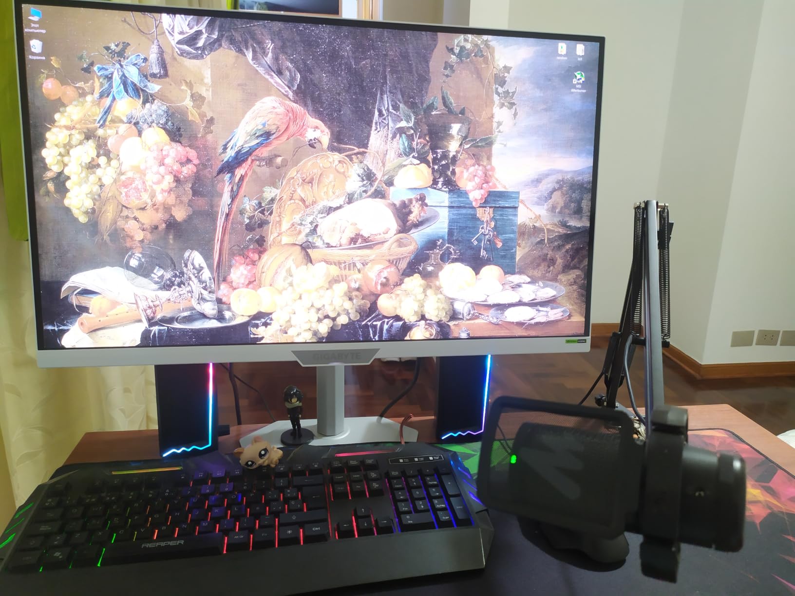 MAONO DGM20S Gaming Microphone for PC with Clear Voice & Noise Reduction | RGB Lighting, Tap-to-mute, Gain Control, Headphone Monitoring and Boom Arm for Discord Gaming, Streaming, Content Creation customer photo 2