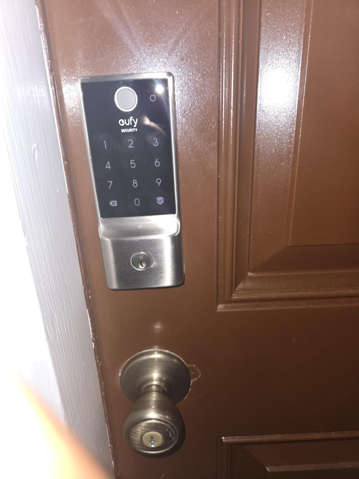 eufy Security Smart Lock C220, Fingerprint Keyless Entry Door Lock, Built-in Wi-Fi, App Remote Control, Front Door Smart Lock Deadbolt, 8Months Battery, IP53 Waterproof, BHMA Grade 3 customer photo 1