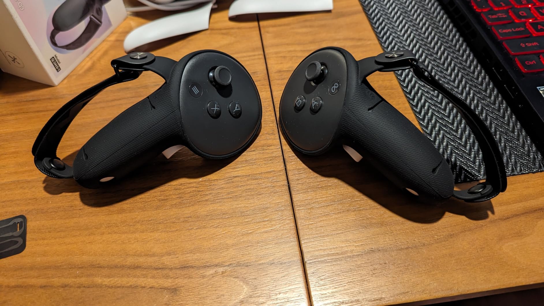 AMVR Upgraded Controller Grips Cover Compatible with Meta/Oculus Quest 3S/Quest 3 Accessories, with Battery Opening Cover and Knuckle Straps Protector customer photo 2