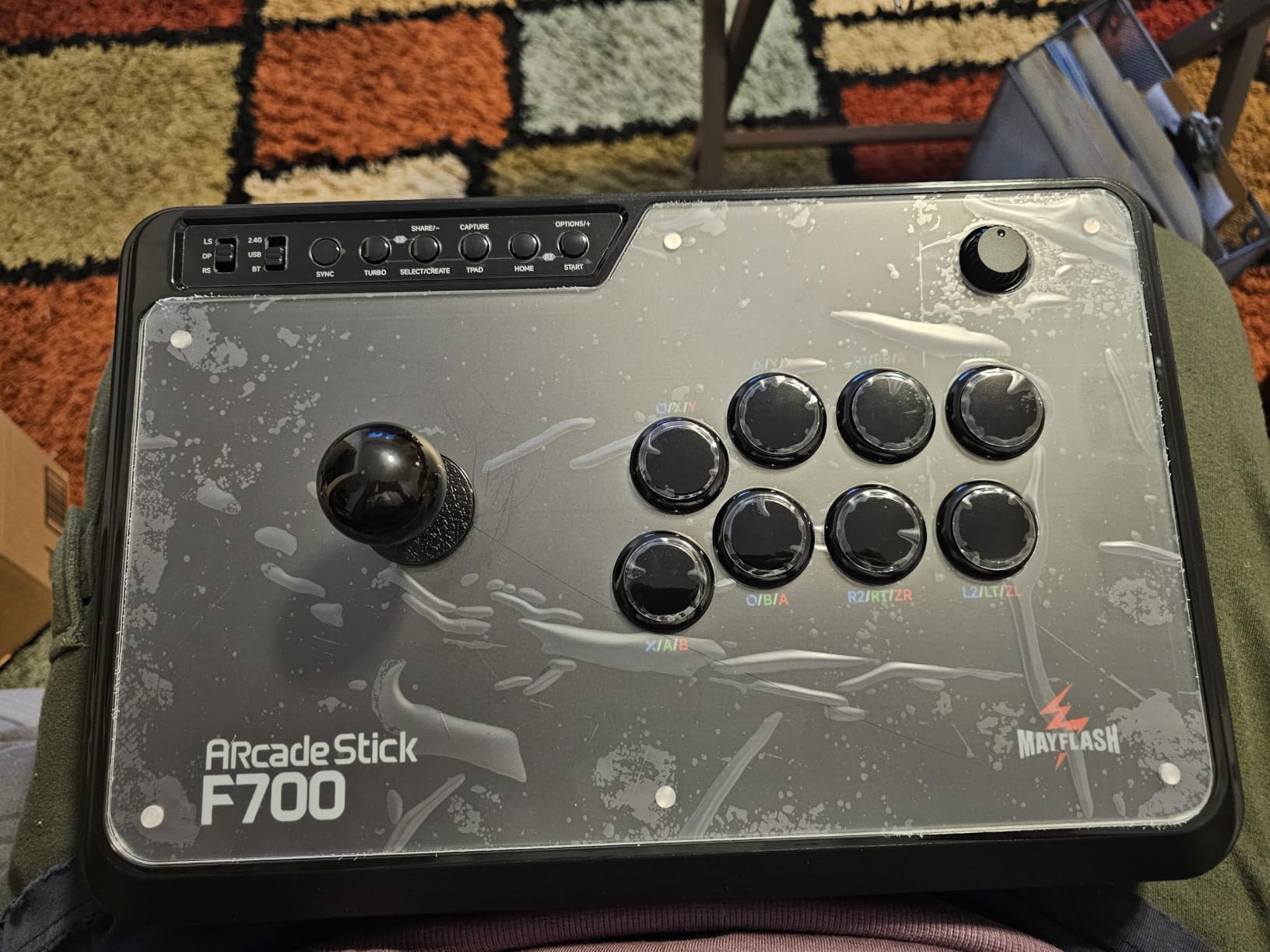 MAYFLASH Arcade Stick F700 for PS5, PS4, Switch, Switch 2, Windows, Apple, Android and more. Fight Stick Support Wireless Bluetooth, 2.4G Receiver and Wired Connection customer photo 2