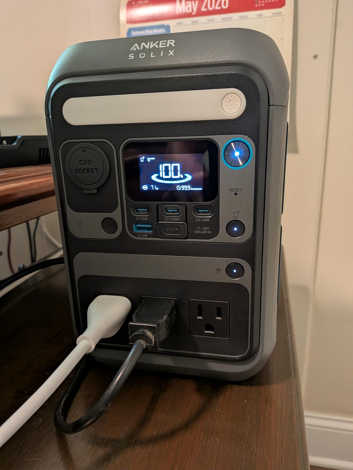 Anker Portable Power Station SOLIX C300, 288Wh LiFePO4 Backup Battery, 300W Solar Generator, 140W Two-Way Fast Charging, for Camping, Hunting, Travel, Blackout & Emergencies customer photo 1