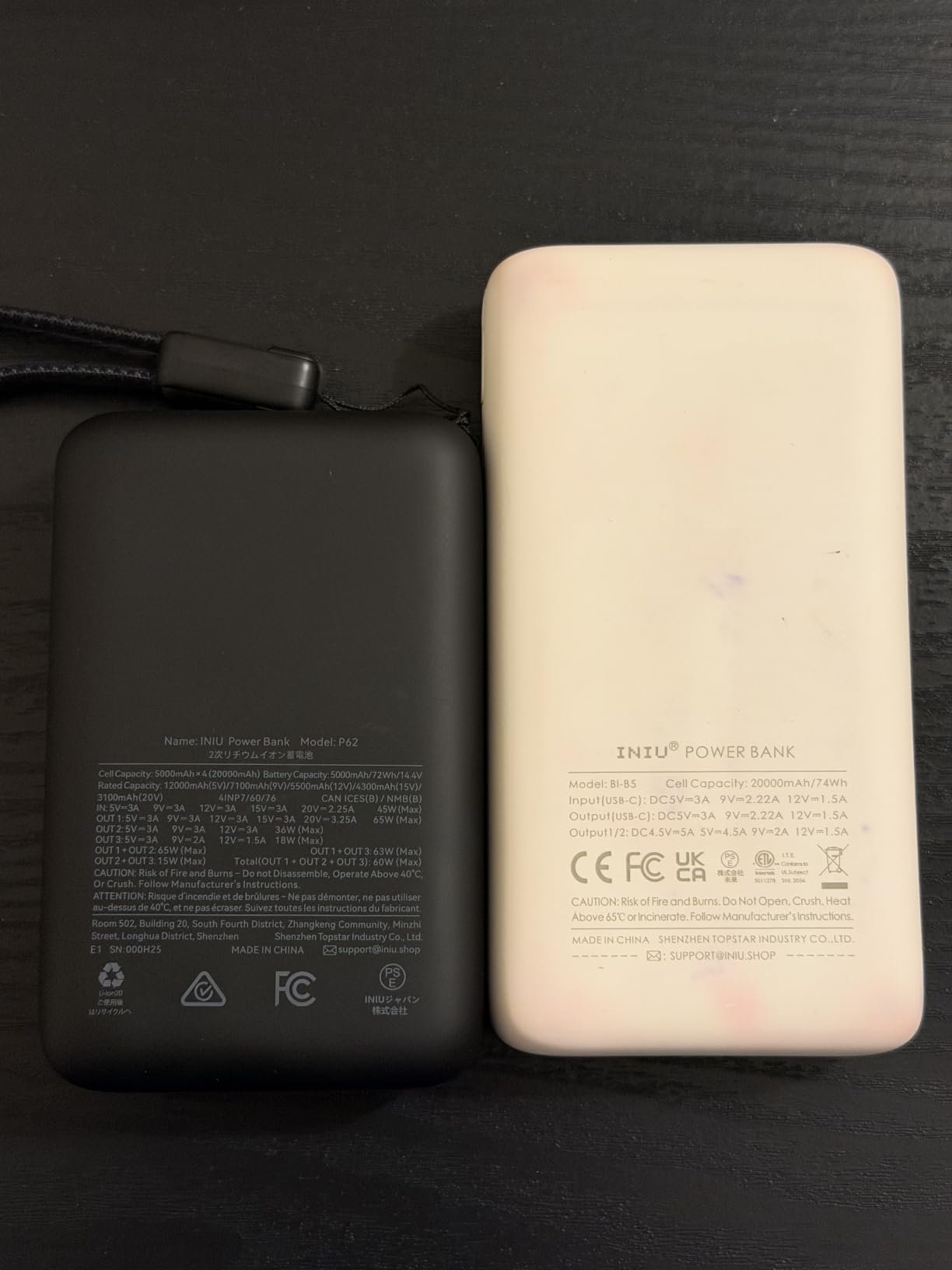 INIU Laptop Power Bank, Smallest 20000mAh 65W Fast Charging Battery Pack | USB C Cable, Flight-Safe, Travel Essentials, Portable Charger for MacBook Pro, Steam Deck, iPhone, iPad etc customer photo 2