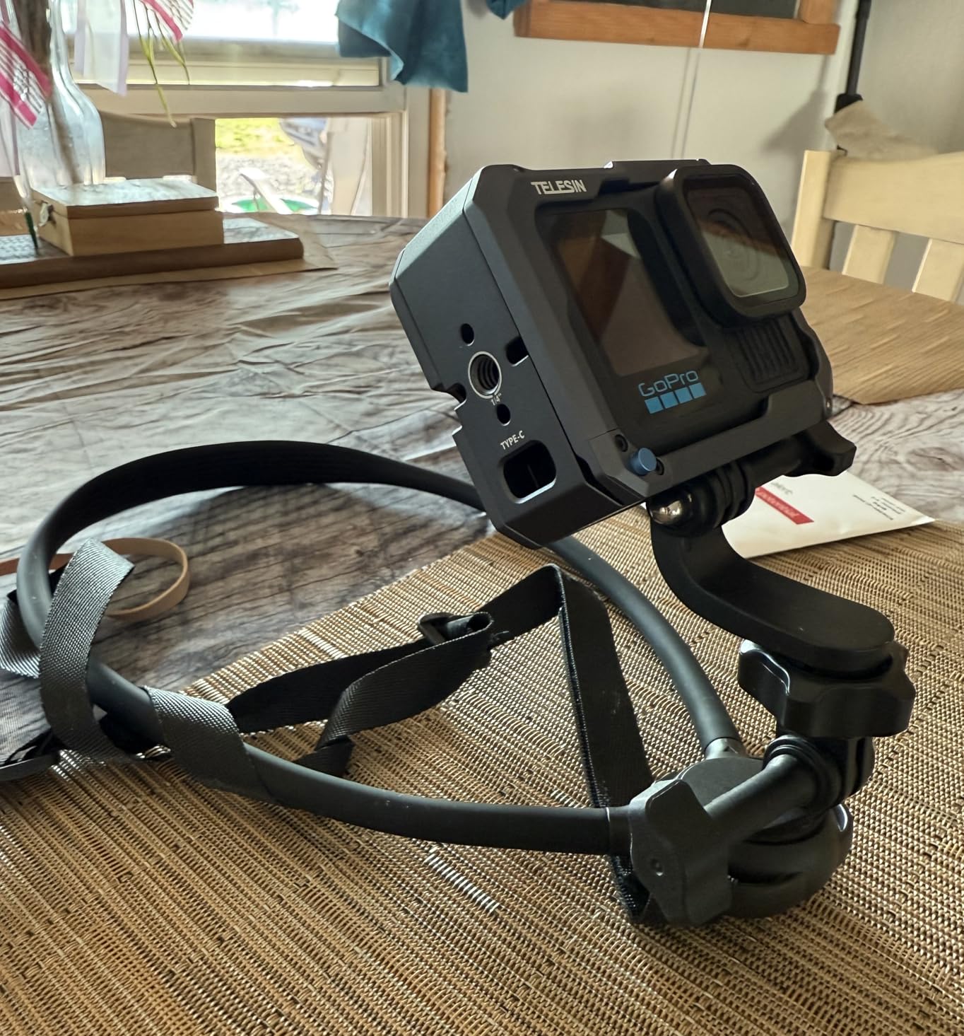 TELESIN Neck Mount SE 2.0 with Air Cushion, Adjustable Chest Strap and Neck Mount for Hands-Free POV Vlogging for GoPro Hero 13/12/11/10/9, Insta 360 X5/X4/Ace Pro 2 / Osmo 360 Nano Action 6/5 Pro/4/3 customer photo 1