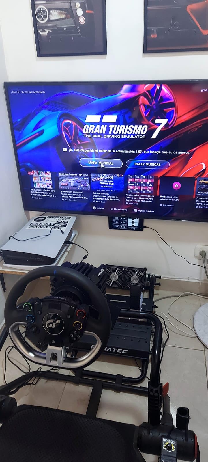Fanatec Officially Licensed Gran Turismo DD Pro PlayStation Sim Racing Steering Wheel, Base and Pedals - 5 Nm FluxBarrier Direct Drive, 2-Pedal Set for PC, PS5, PS4 customer photo 1