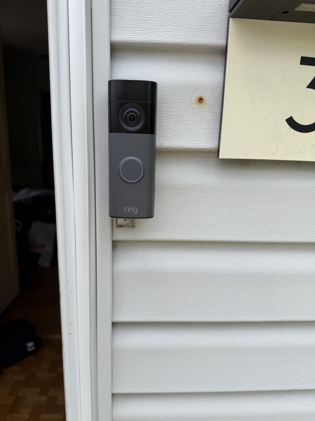 Ring Battery Doorbell (newest model) - Retinal 2K with wide-angle video, up to 6x Enhanced Zoom, Two-Way Talk, and Built-In Battery, Speckled Gray customer photo 2