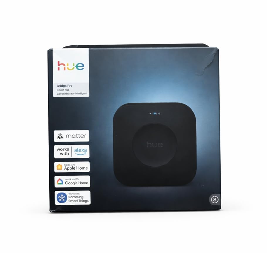Philips Hue Bridge Pro, Smart Lighting Hub, Wireless, Advanced Encryption, Supports 150+ Lights & 50+ Accessories, Hue Bridge System Works with Apple Home, Alexa, Google, Samsung SmartThings customer photo 2