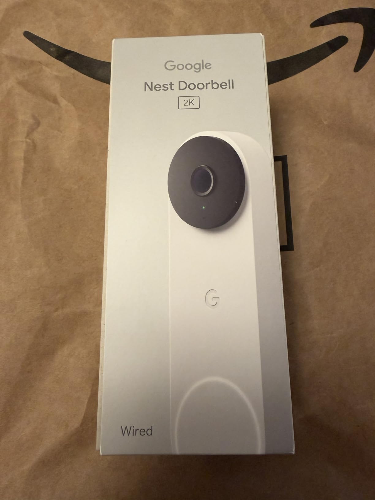 Google Nest Doorbell (Wired, 3rd Gen) - 2K Video, Live View - 2025 - Snow | Video doorbell, 2K HDR, intelligent alerts, color night vision, 2-way audio, works with Google Home & Gemini customer photo 1