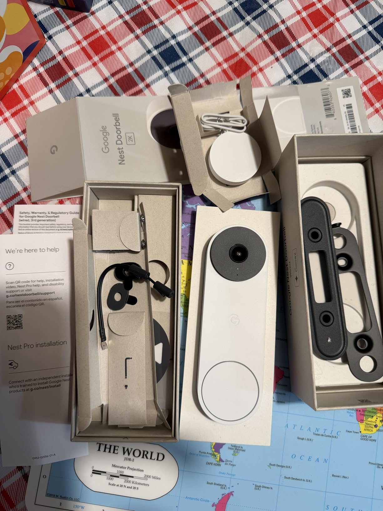 Google Nest Doorbell (Wired, 3rd Gen) - 2K Video, Live View - 2025 - Snow | Video doorbell, 2K HDR, intelligent alerts, color night vision, 2-way audio, works with Google Home & Gemini customer photo 2