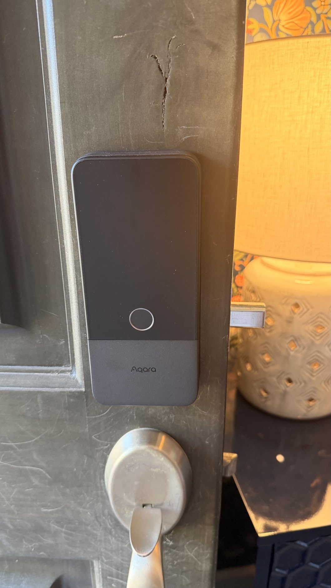 Aqara UWB Smart Lock U400, Apple Home Key, Fingerprint Deadbolt, Black | Matter Over Thread, Rechargeable Battery, Keyless Entry Deadbolt, Supports HomeKit, Alexa, Google, Home Assistant customer photo 1