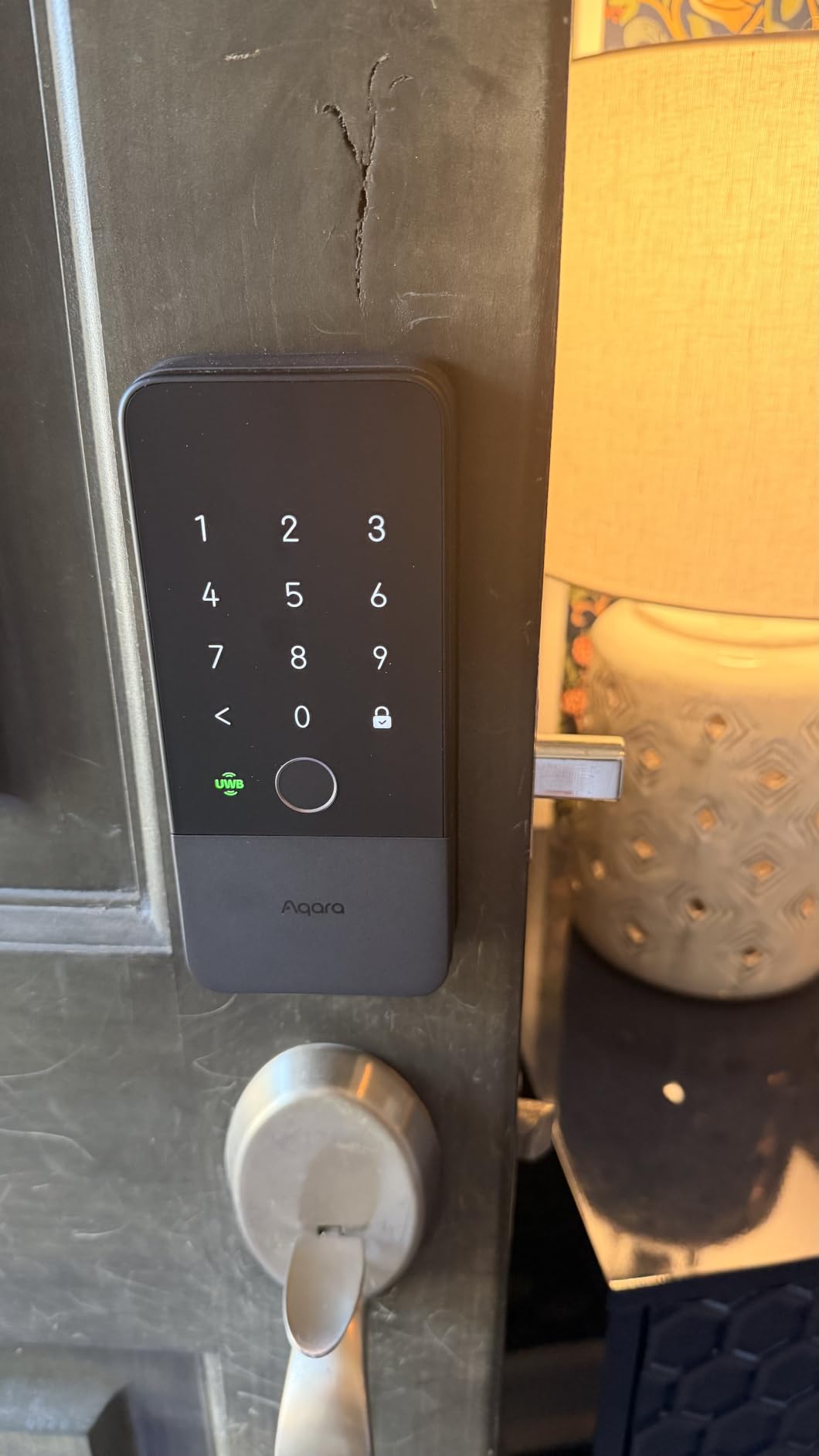 Aqara UWB Smart Lock U400, Apple Home Key, Fingerprint Deadbolt, Black | Matter Over Thread, Rechargeable Battery, Keyless Entry Deadbolt, Supports HomeKit, Alexa, Google, Home Assistant customer photo 2