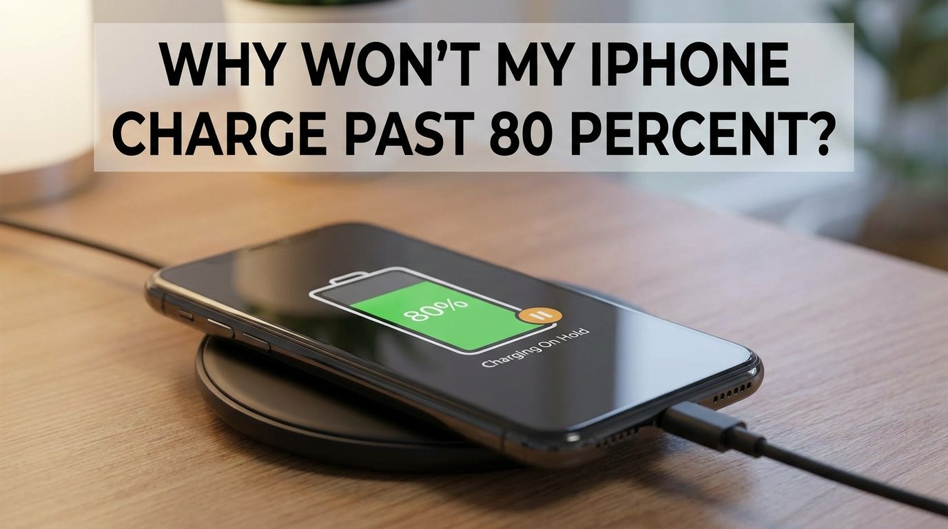Why won't my iPhone charge past 80 percent
