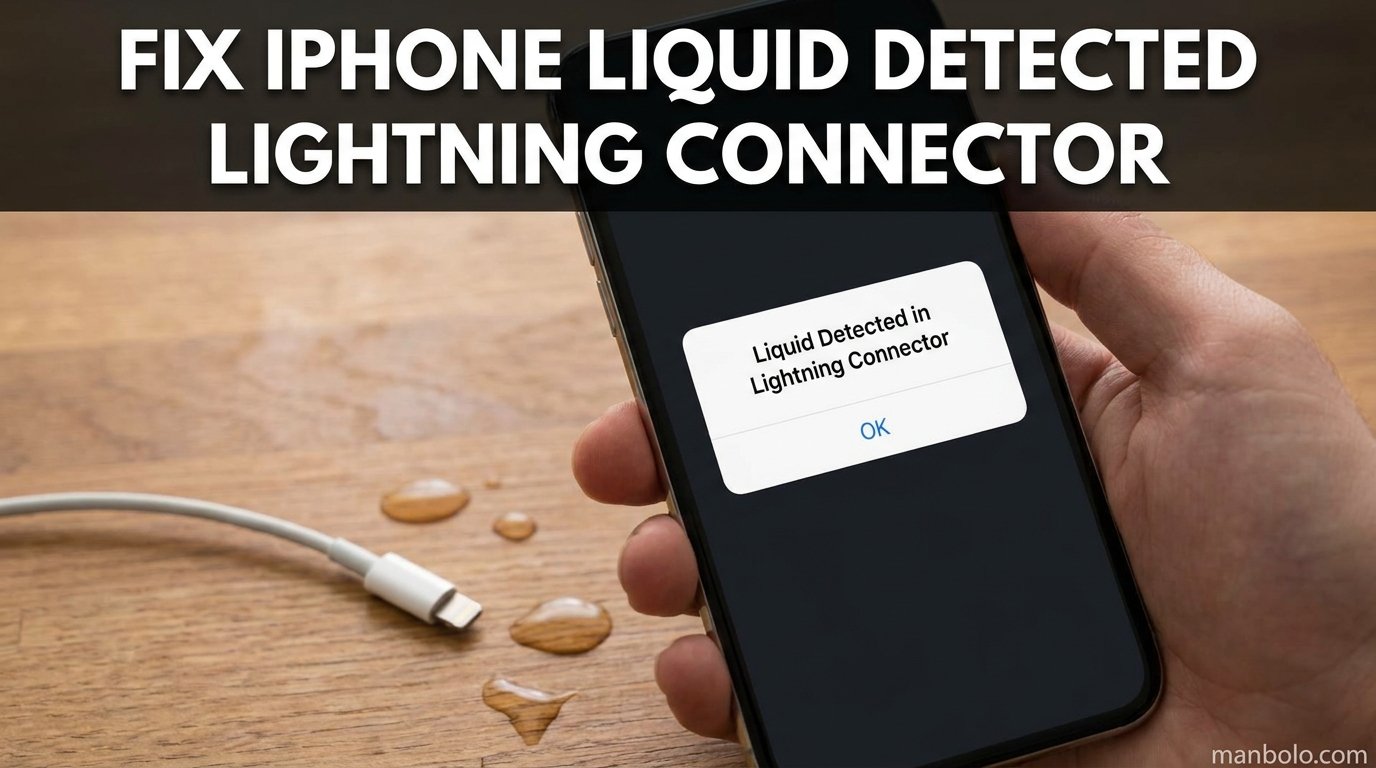 How to fix an iPhone that says liquid detected in the Lightning connector
