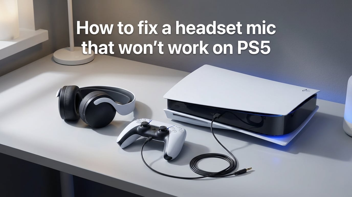 How to fix a headset mic that won't work on PS5