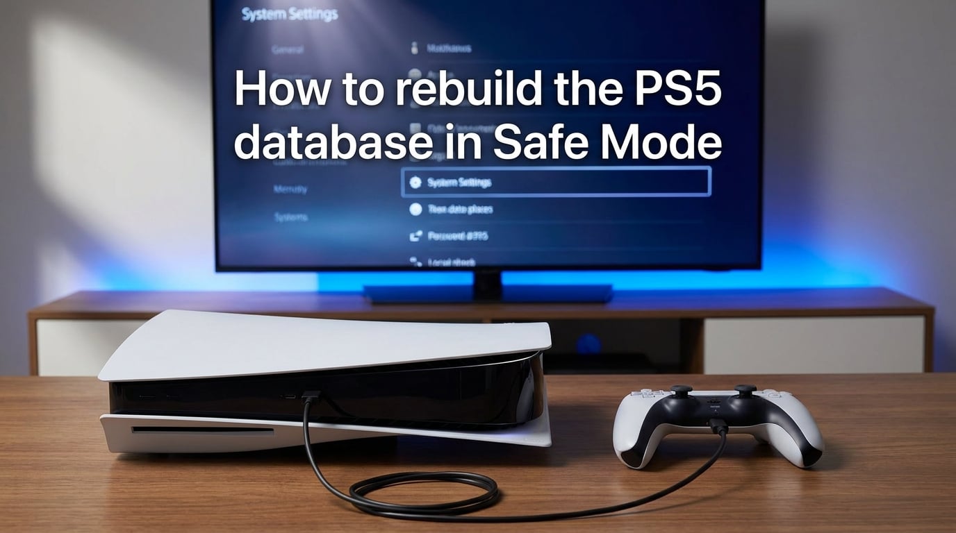 How to rebuild the PS5 database in Safe Mode
