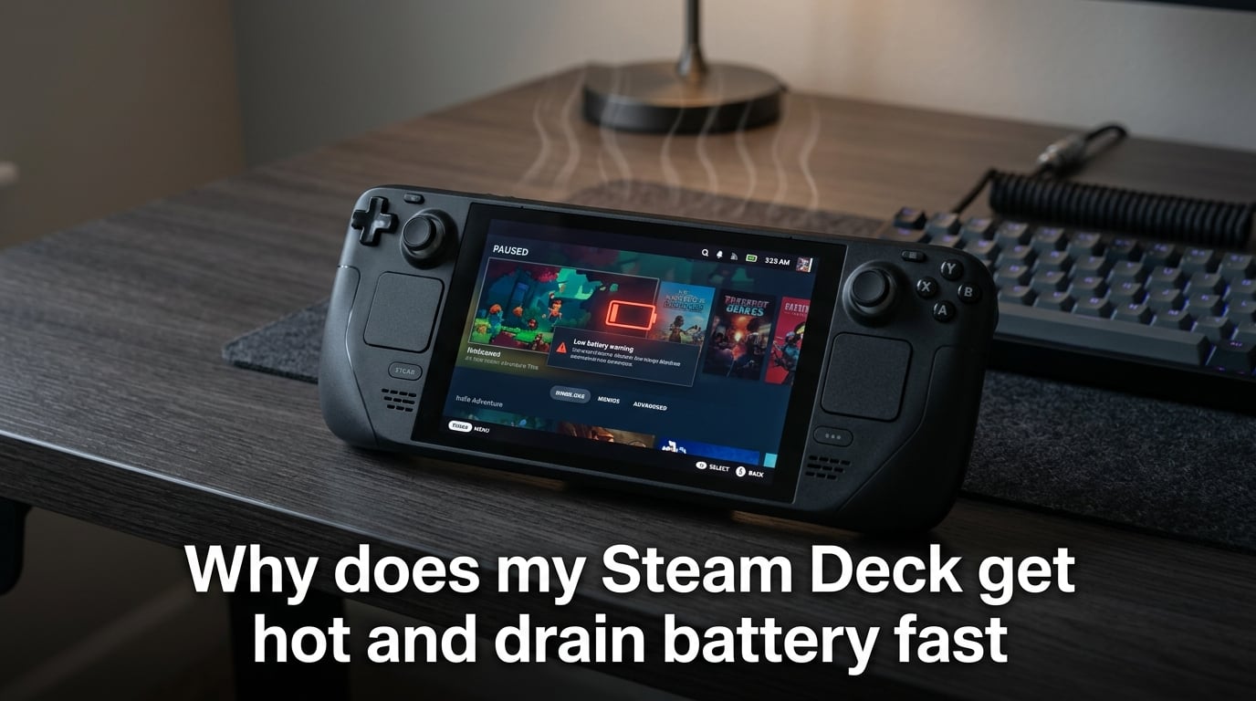 Why does my Steam Deck get hot and drain battery fast