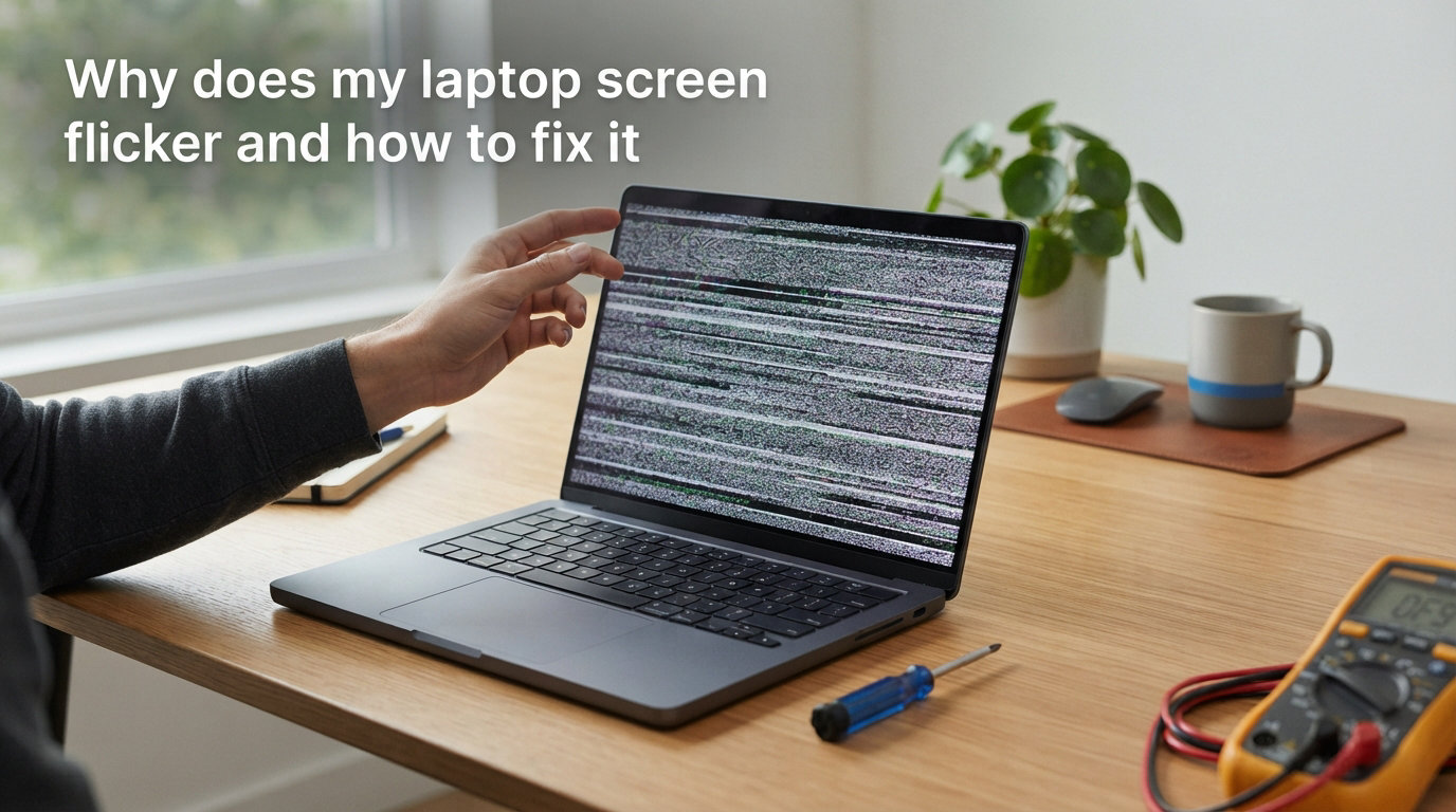 Why does my laptop screen flicker and how to fix it