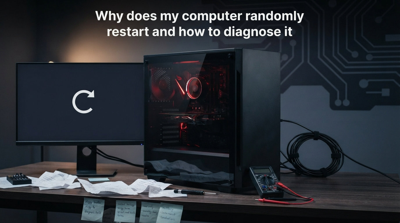 Why does my computer randomly restart and how to diagnose it