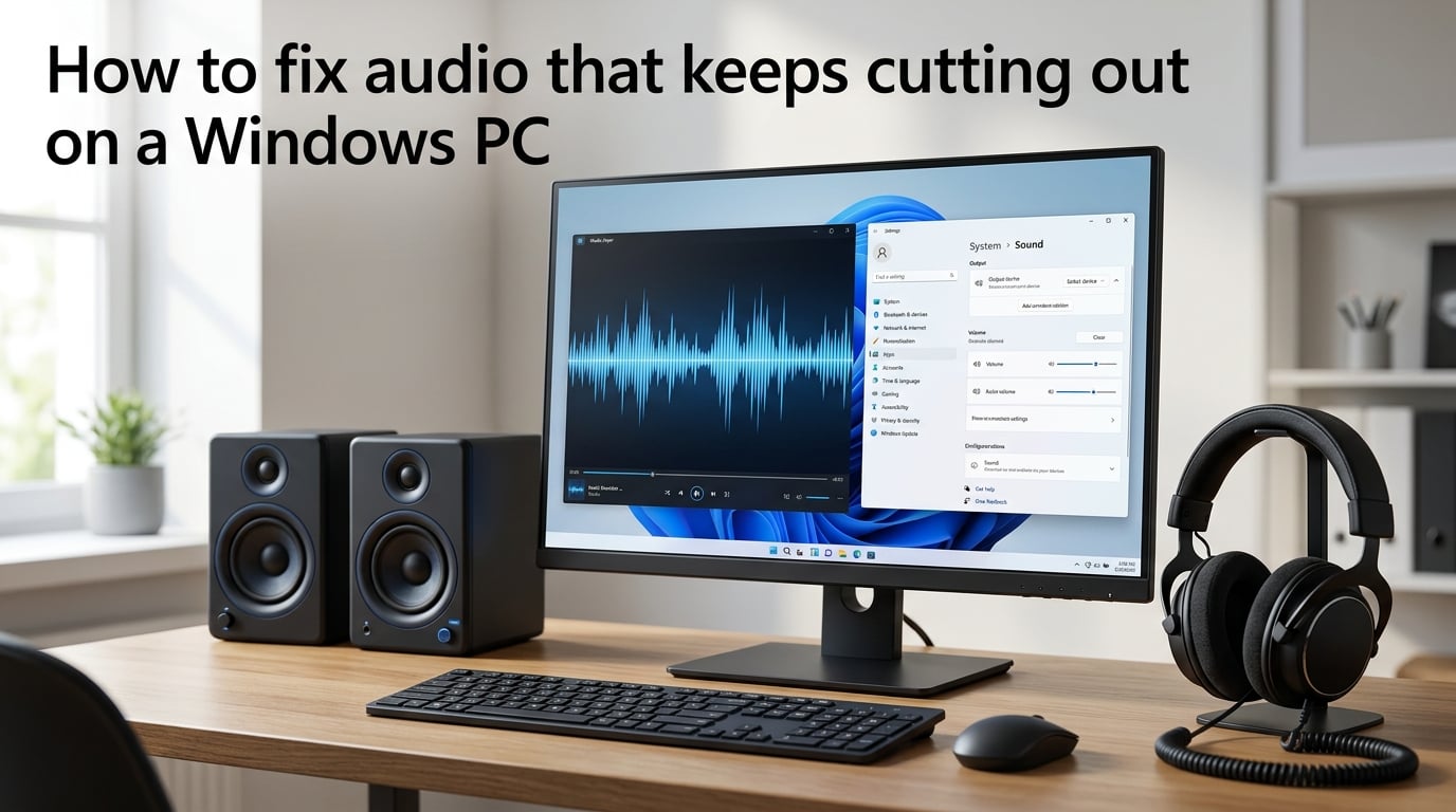 How to fix audio that keeps cutting out on a Windows PC