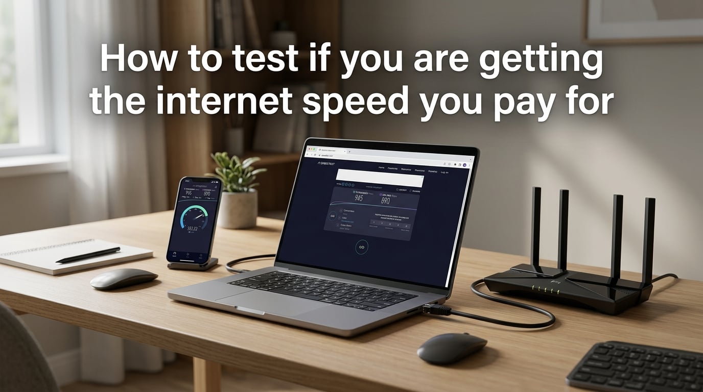 How to test if you are getting the internet speed you pay for