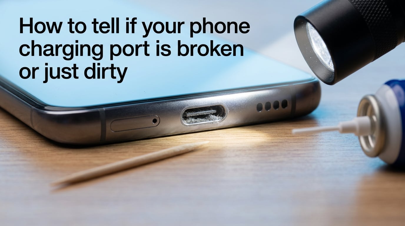 How to tell if your phone charging port is broken or just dirty