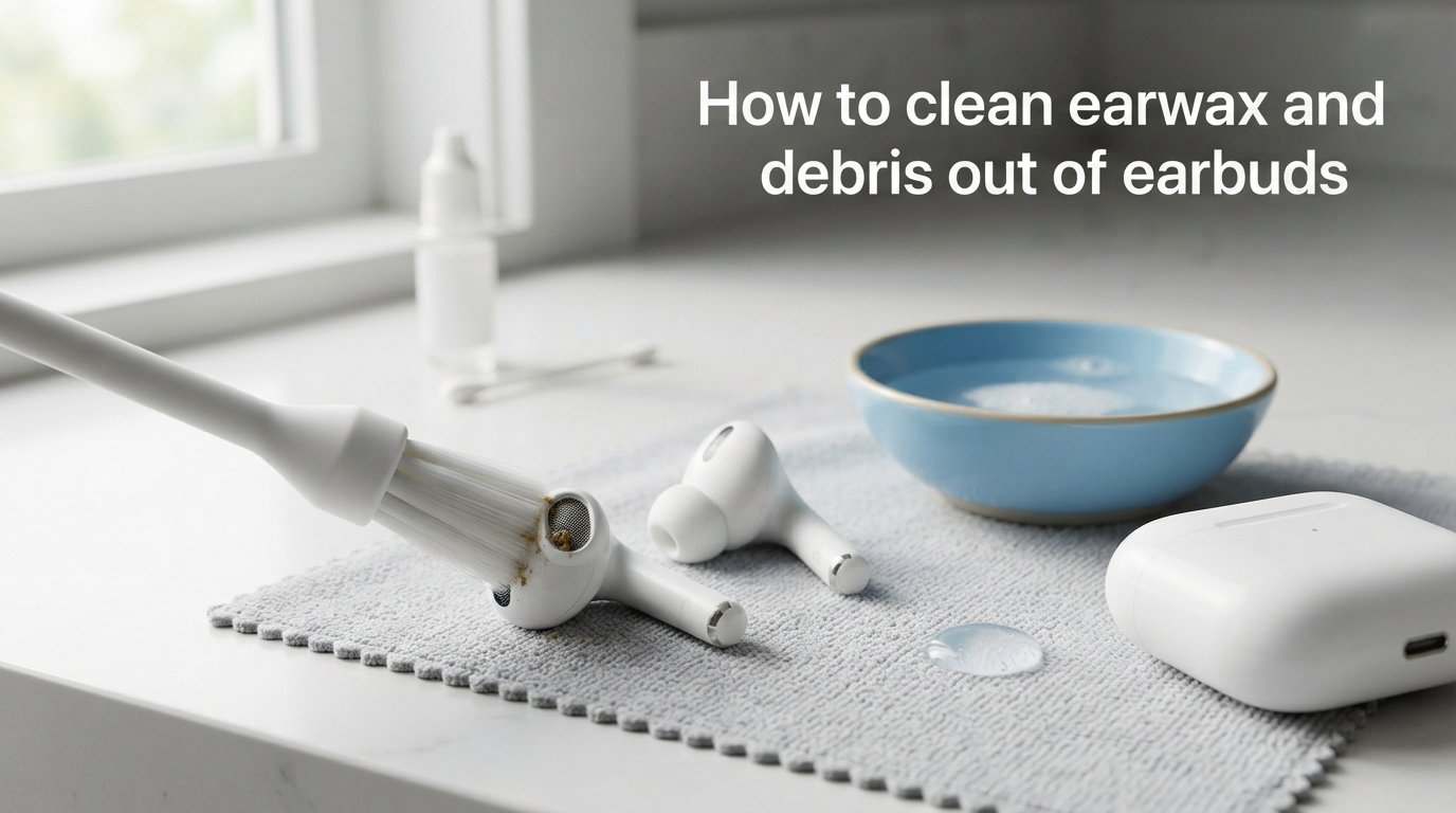 How to clean earwax and debris out of earbuds