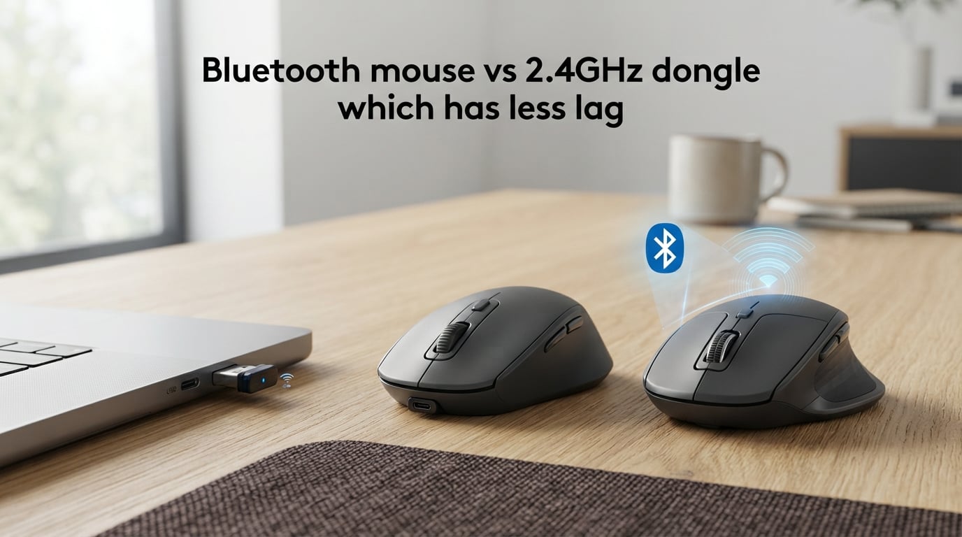 Bluetooth mouse vs 2.4GHz dongle which has less lag