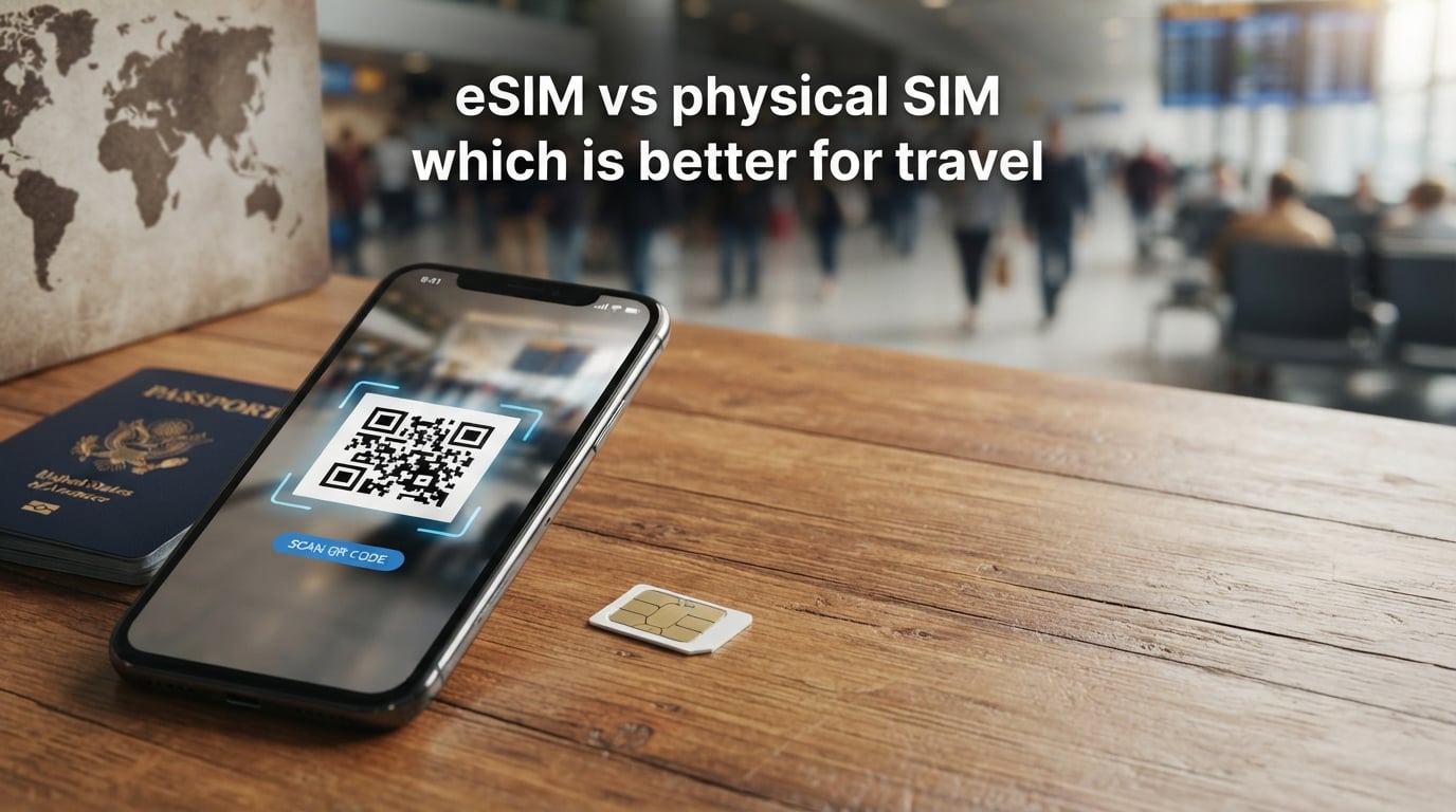 eSIM vs physical SIM which is better for travel