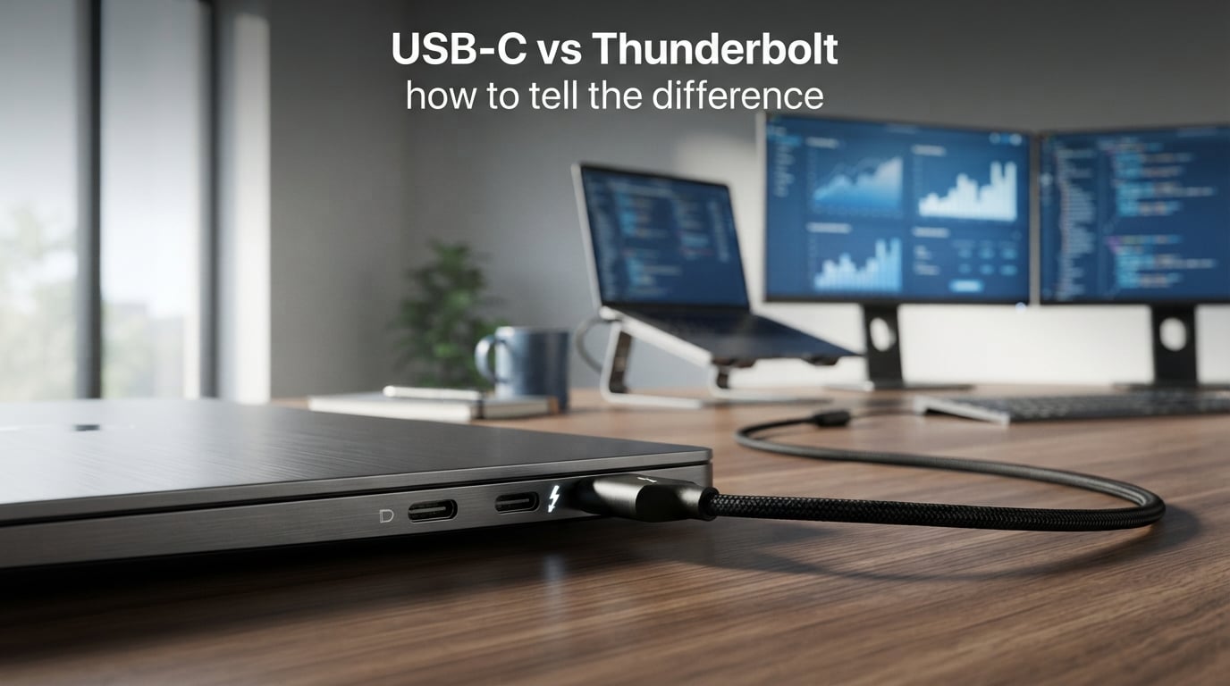 USB-C vs Thunderbolt how to tell the difference