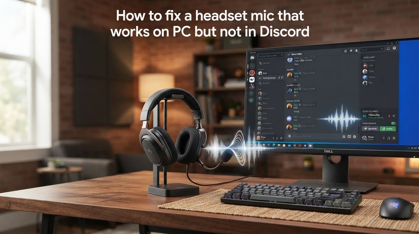 How to fix a headset mic that works on PC but not in Discord