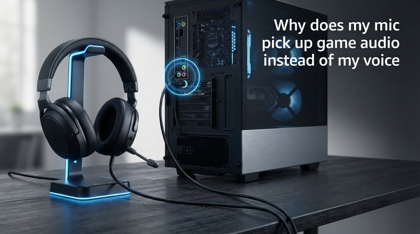 Why does my mic pick up game audio instead of my voice