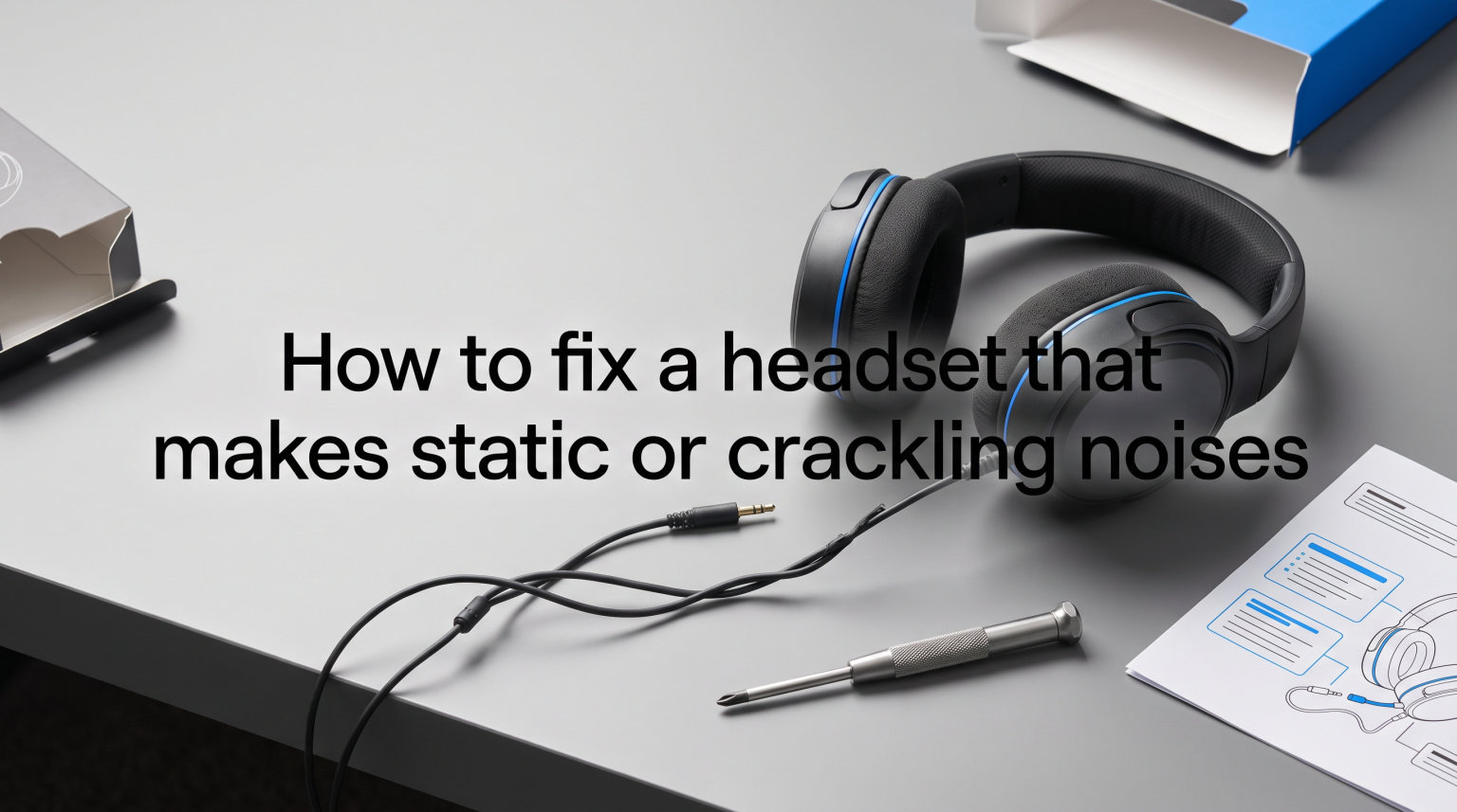 How to fix a headset that makes static or crackling noises