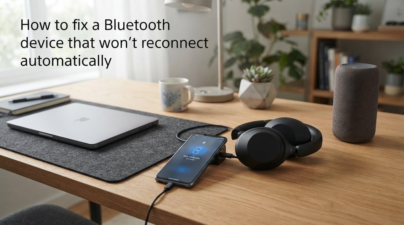 How to fix a Bluetooth device that won't reconnect automatically