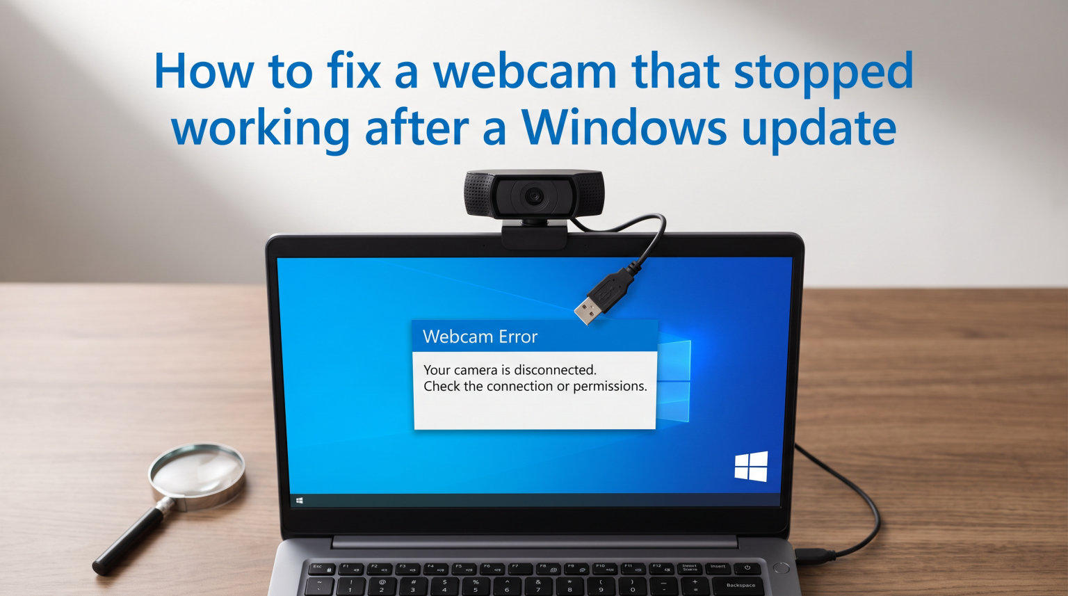 How to fix a webcam that stopped working after a Windows update