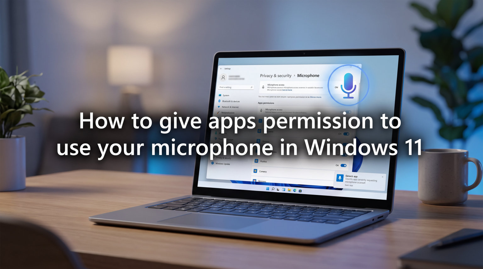 How to give apps permission to use your microphone in Windows 11