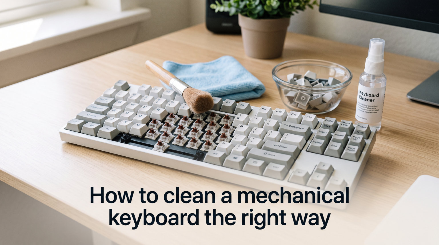 How to clean a mechanical keyboard the right way