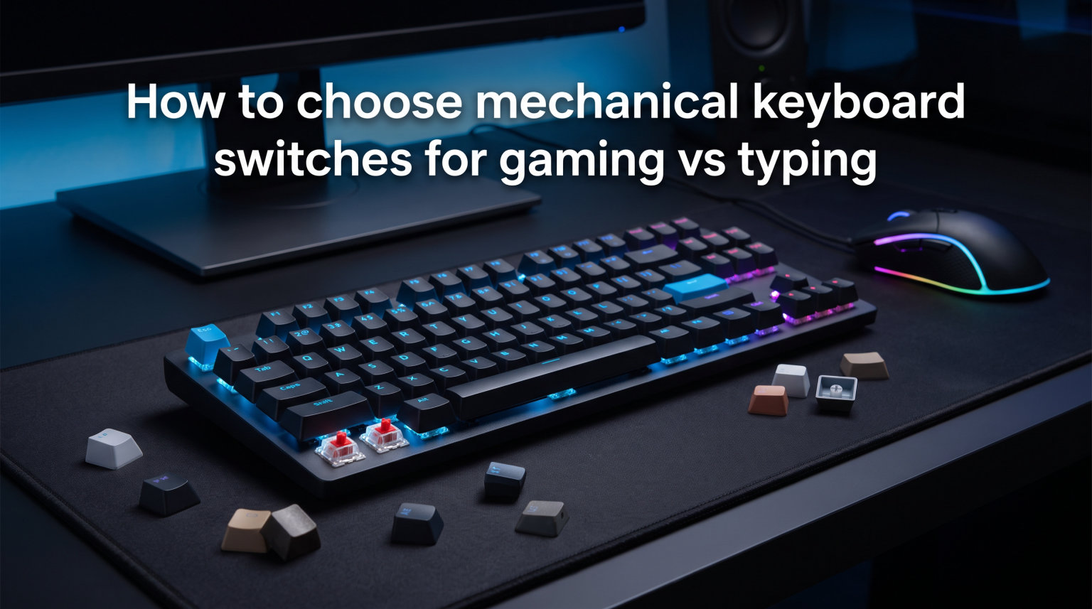 How to choose mechanical keyboard switches for gaming vs typing