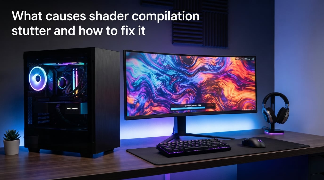What causes shader compilation stutter and how to fix it