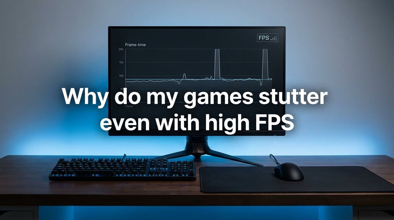 Why do my games stutter even with high FPS