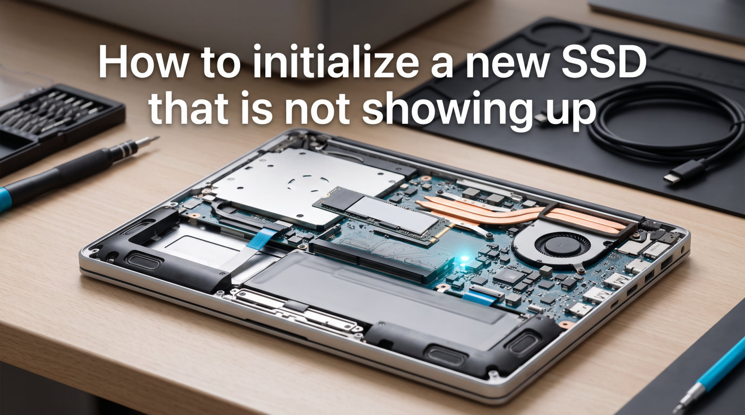 How to initialize a new SSD that is not showing up