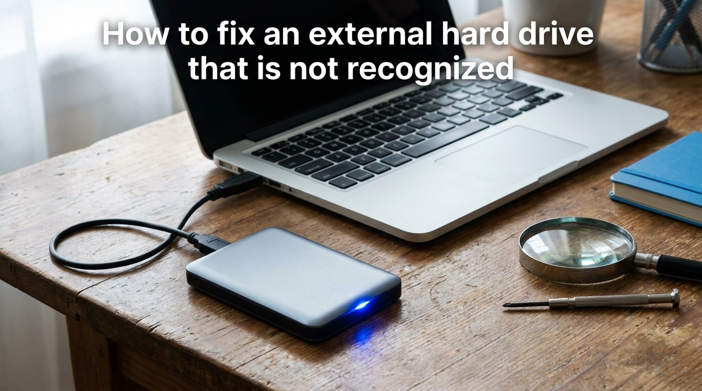 How to fix an external hard drive that is not recognized
